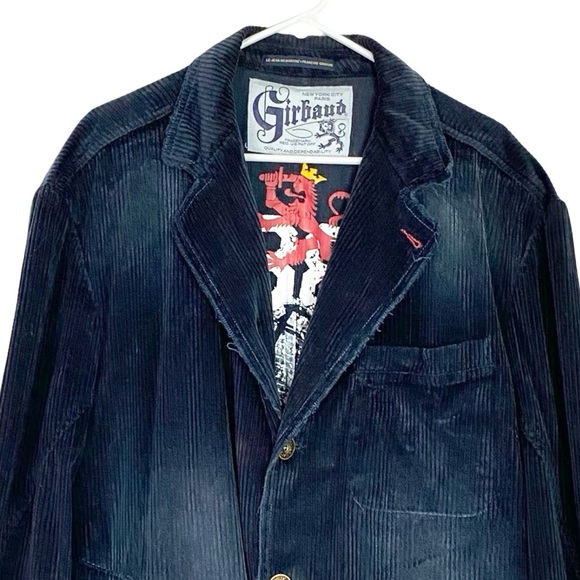 Vintage Marithe Francois Girbaud Corduroy Jacket Mens Size XL Blue Distressed 90 - Picture 4 of 15